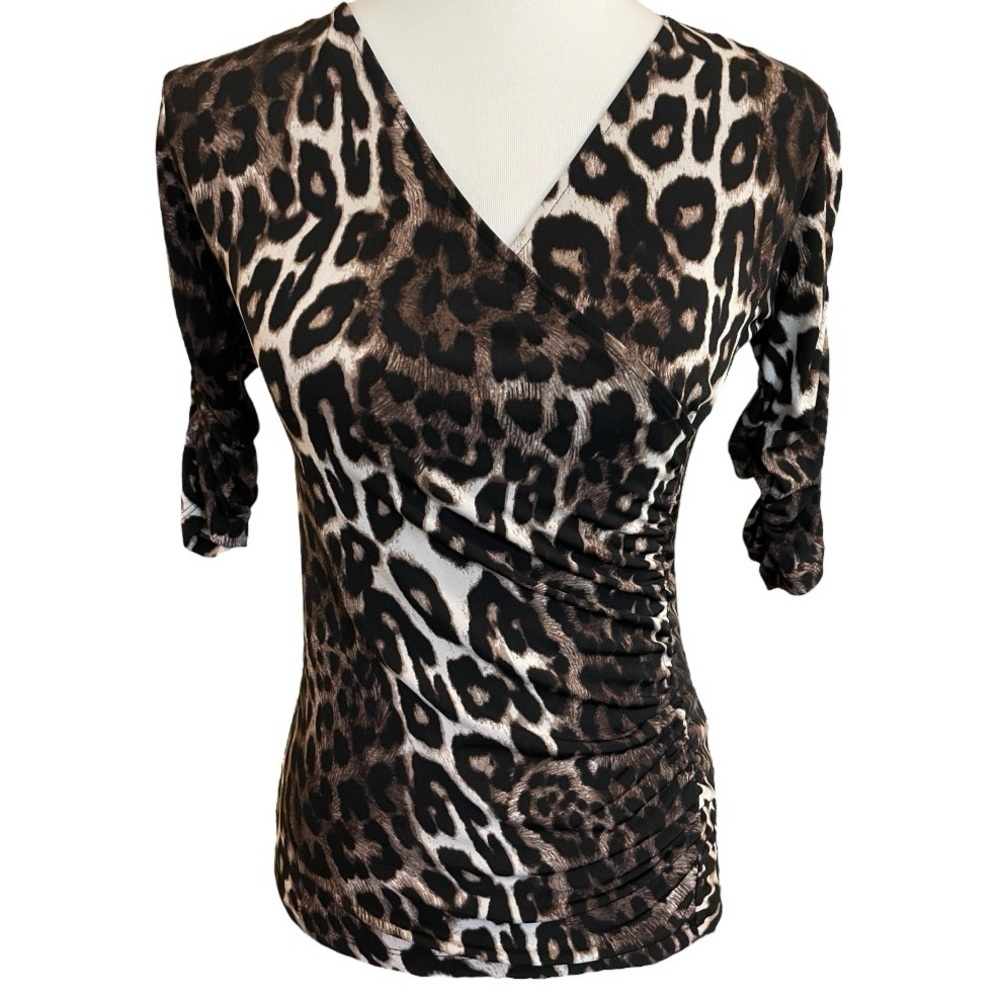 Style & Co Petite Animal Print Top